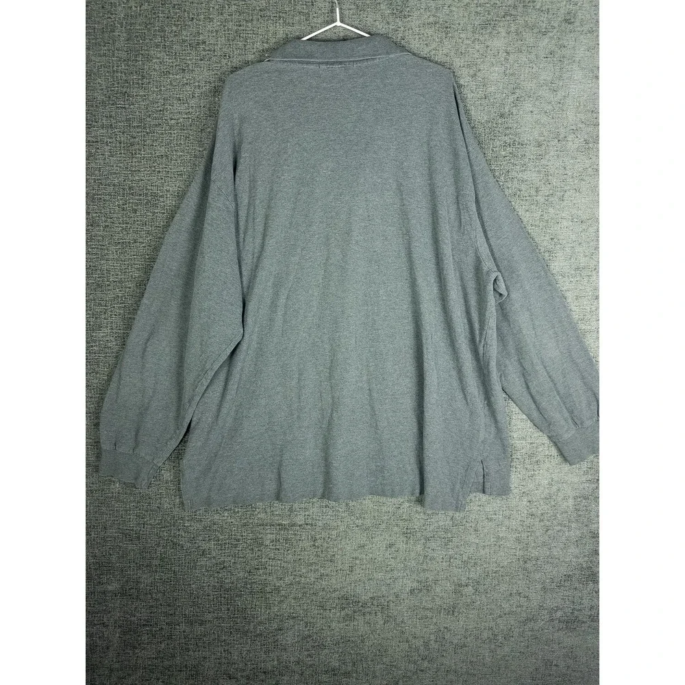 Polo Ralph Lauren Long Sleeve Polo Shirt Mens 3X Gray‎ Cotton Pique Classic Fit